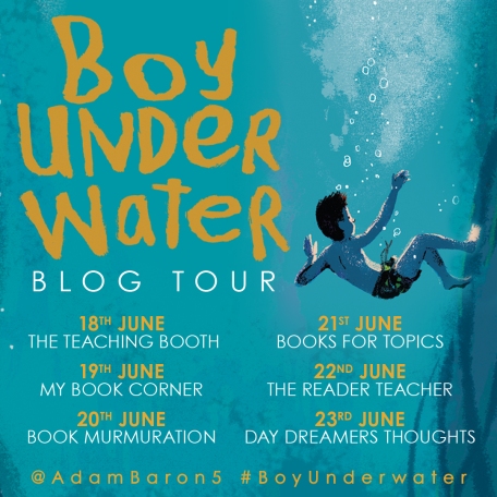 Boy Underwater Blog Tour Banner