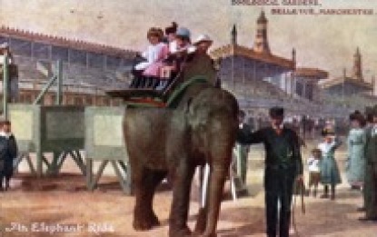 An Elephant Ride at Belle Vue (Courtesy of Chetham’s Library)